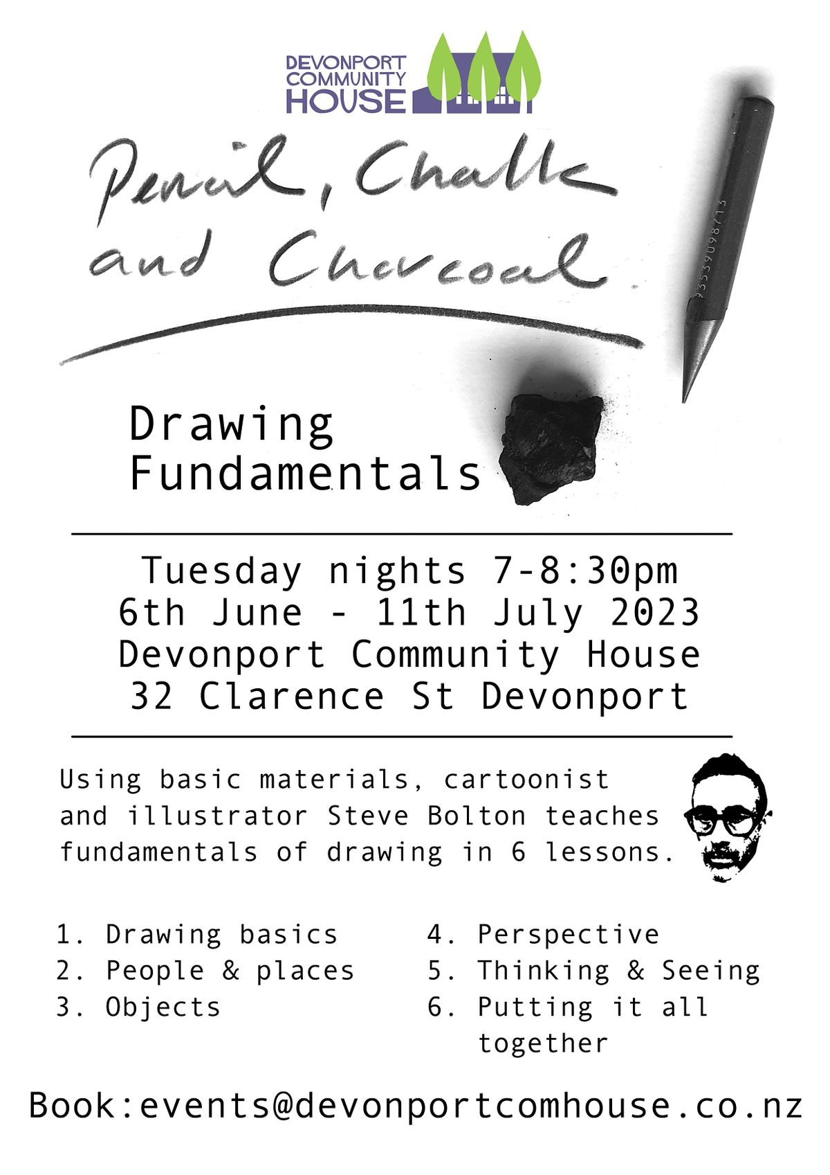 Drawing Fundamentals - 6 week Tuesday evening course of  in Devonport
