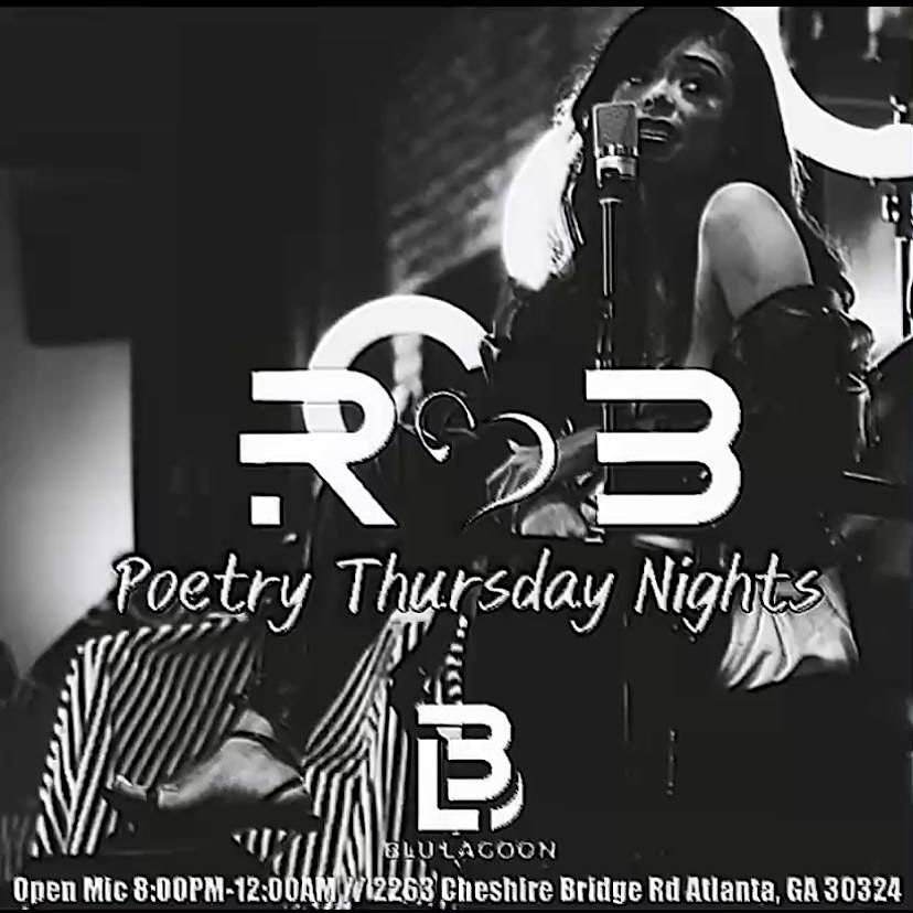 Poetry Thursdays Nights \/\/ $7 Lemon Drops 8:00PM-10:00PM @BluLagoonAtlanta