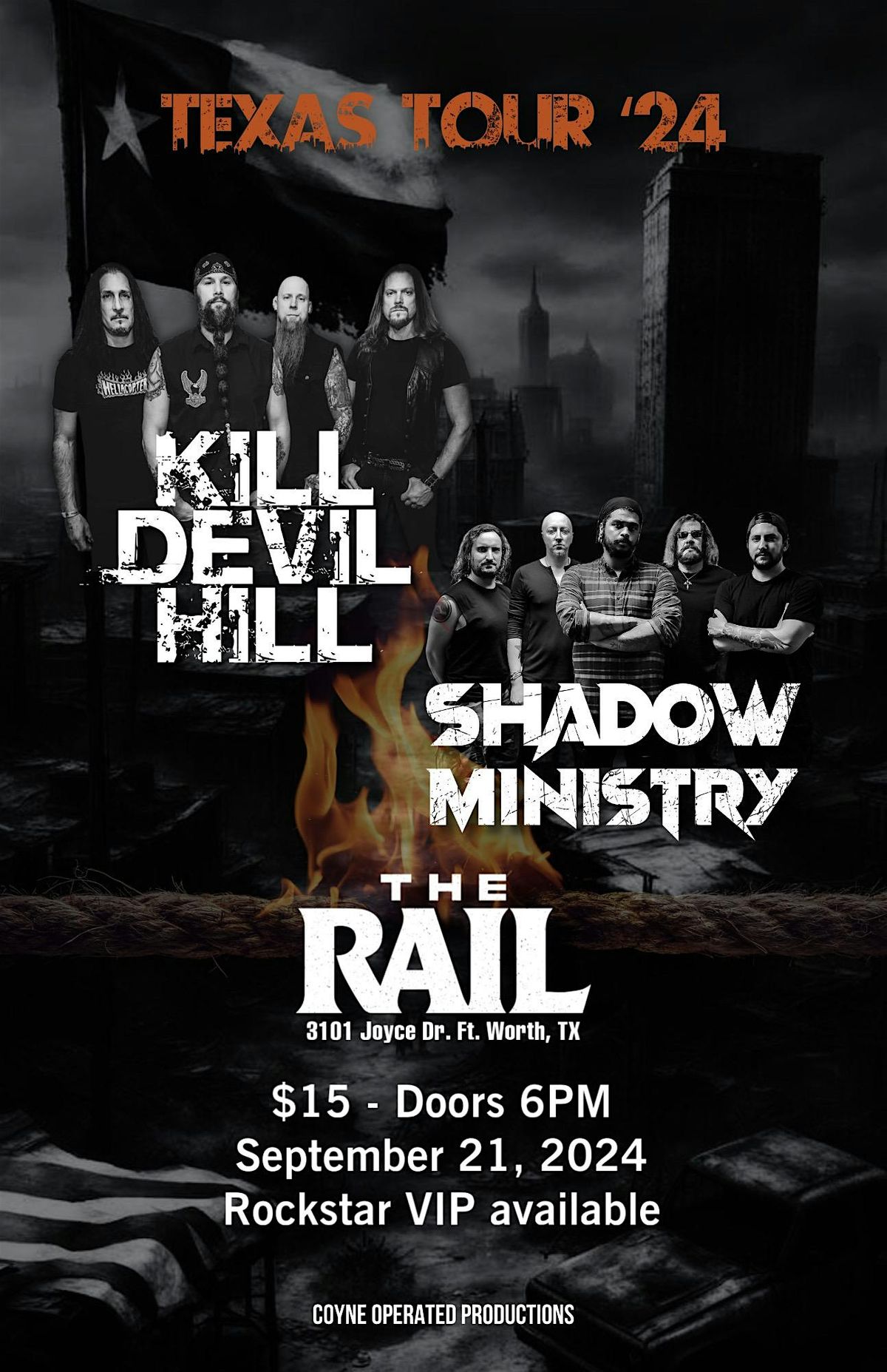 K*ll Devil Hill, Shadow Ministry and more at The Rail!