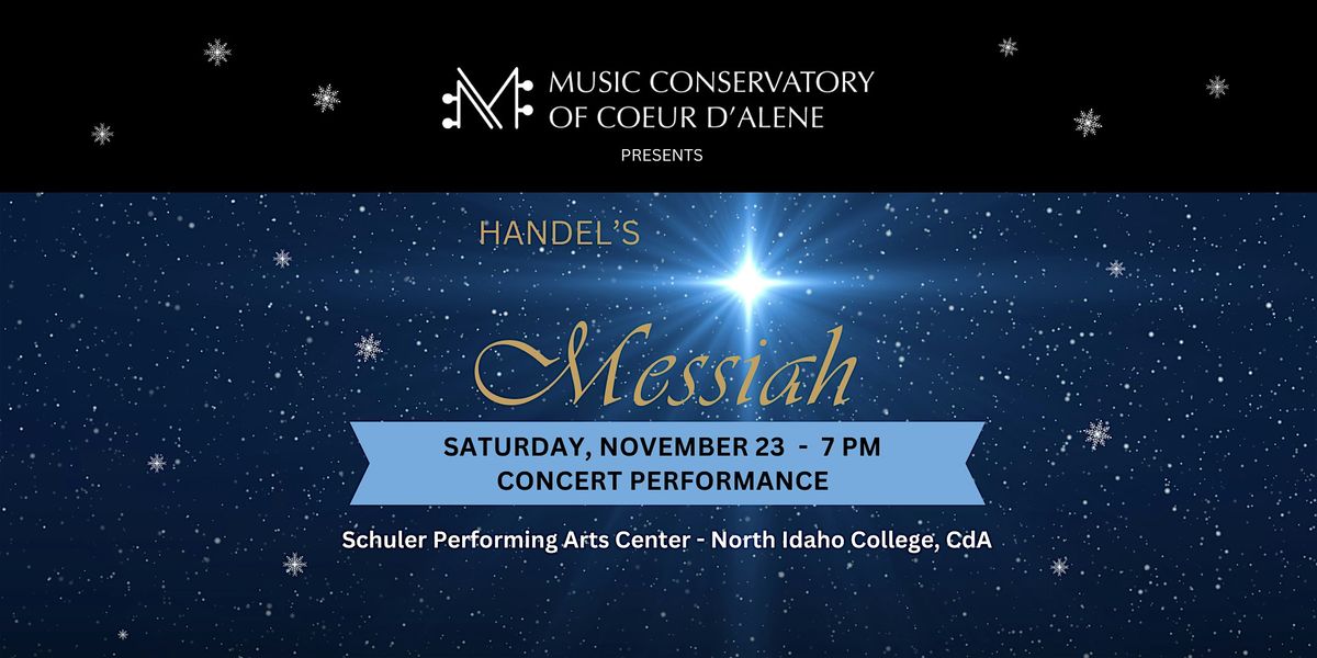 Handel's Messiah - Saturday, Nov. 23 - Concert Performance