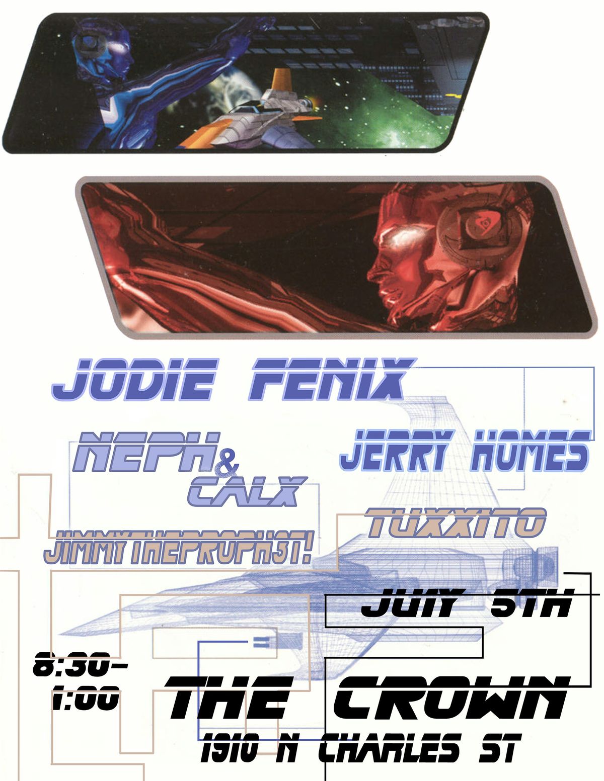 Jodie Fenix \/ NePh \/ Cal.x & Friends at the Crown