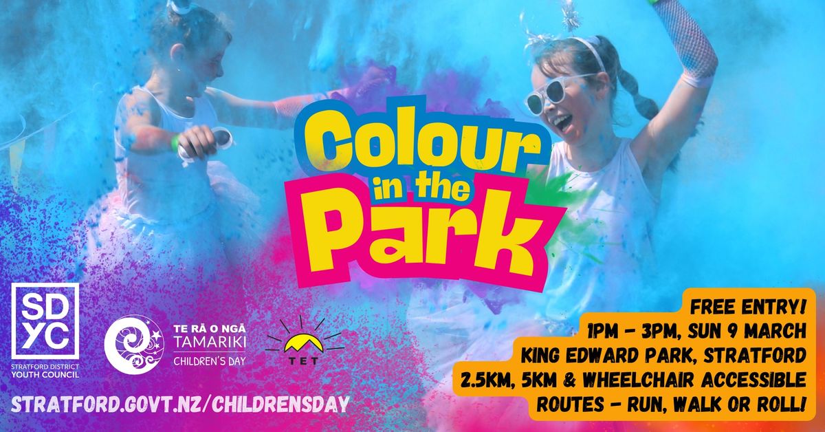 Stratford's Colour in the Park fun run\/walk!