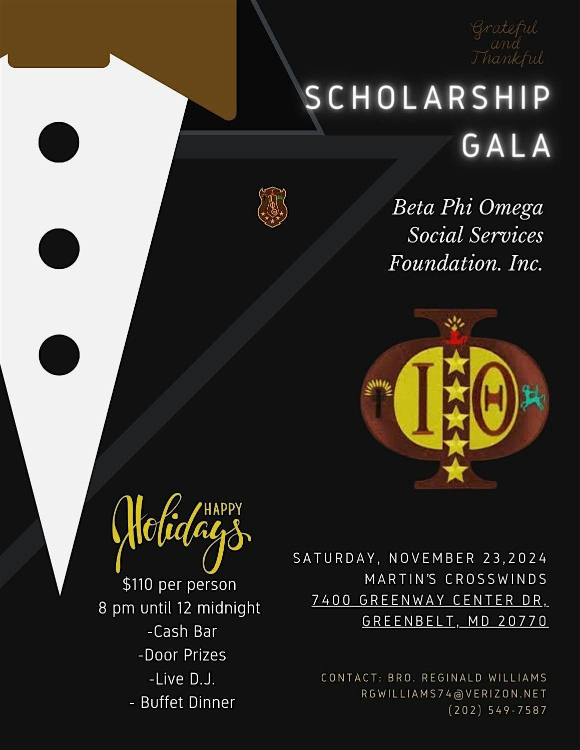 Beta Phi Omega Social Services Foundation Inc. 1st Annual Scholarship Gala