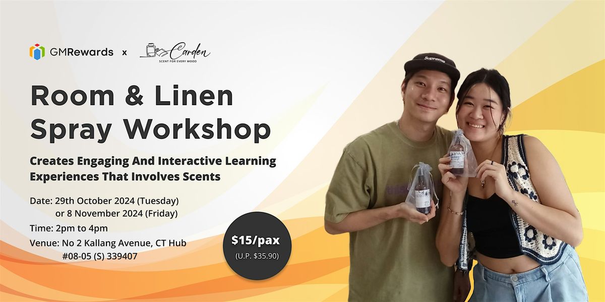 GM Rewards x Carden: Room & Linen Spray Workshop