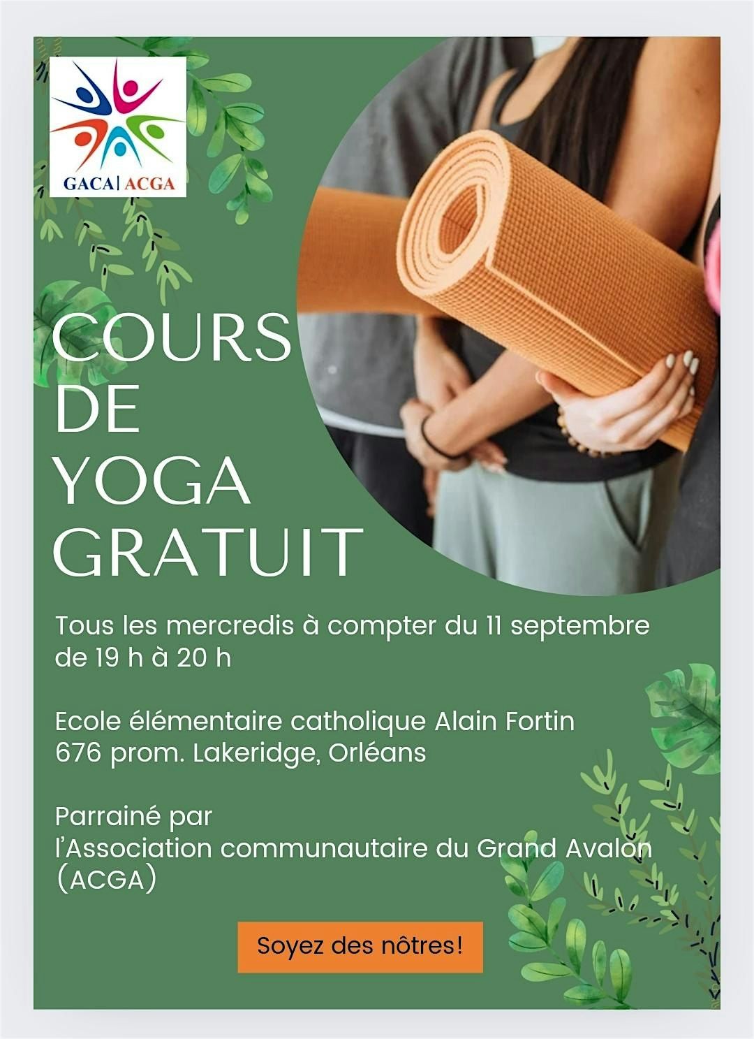 Zero Cost Community Yoga \/ S\u00e9ance de yoga gratuit