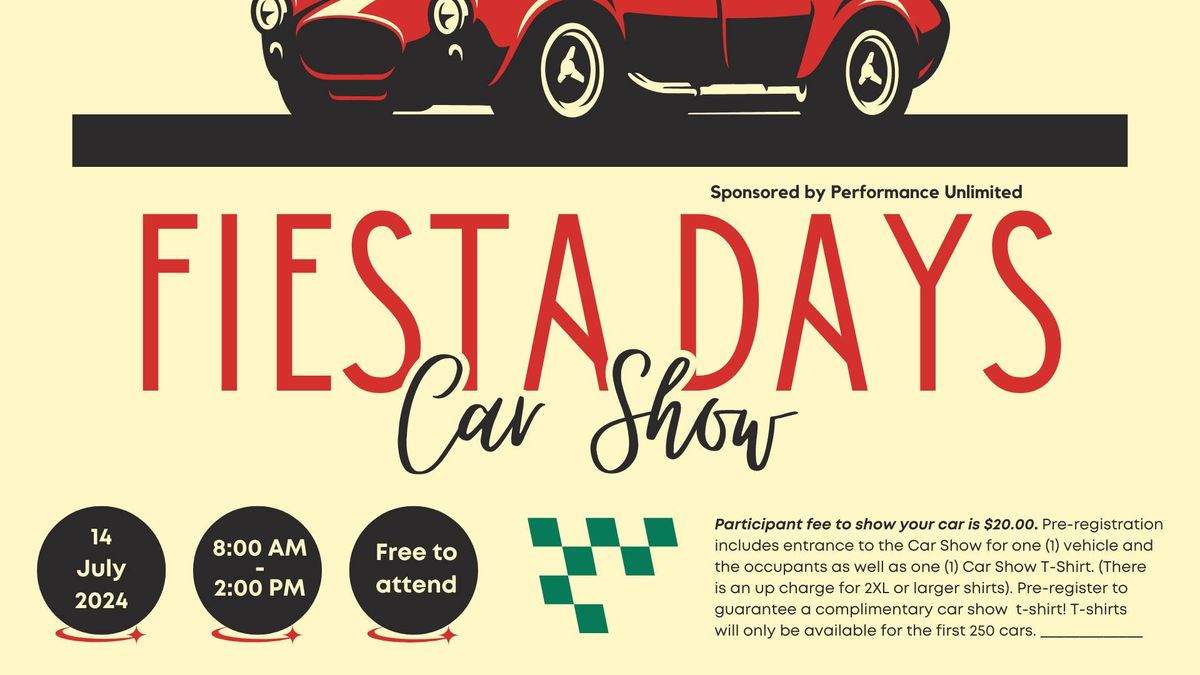 Fiesta Days Car Show - 40th Annual 