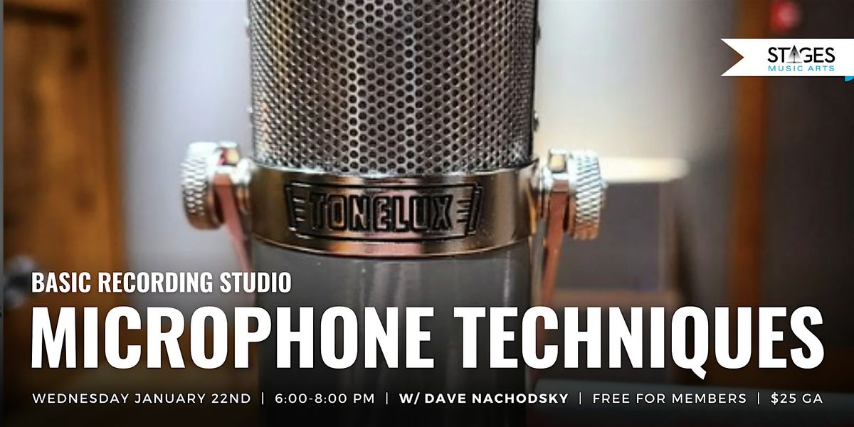 Basic Recording Studio Microphone Techniques