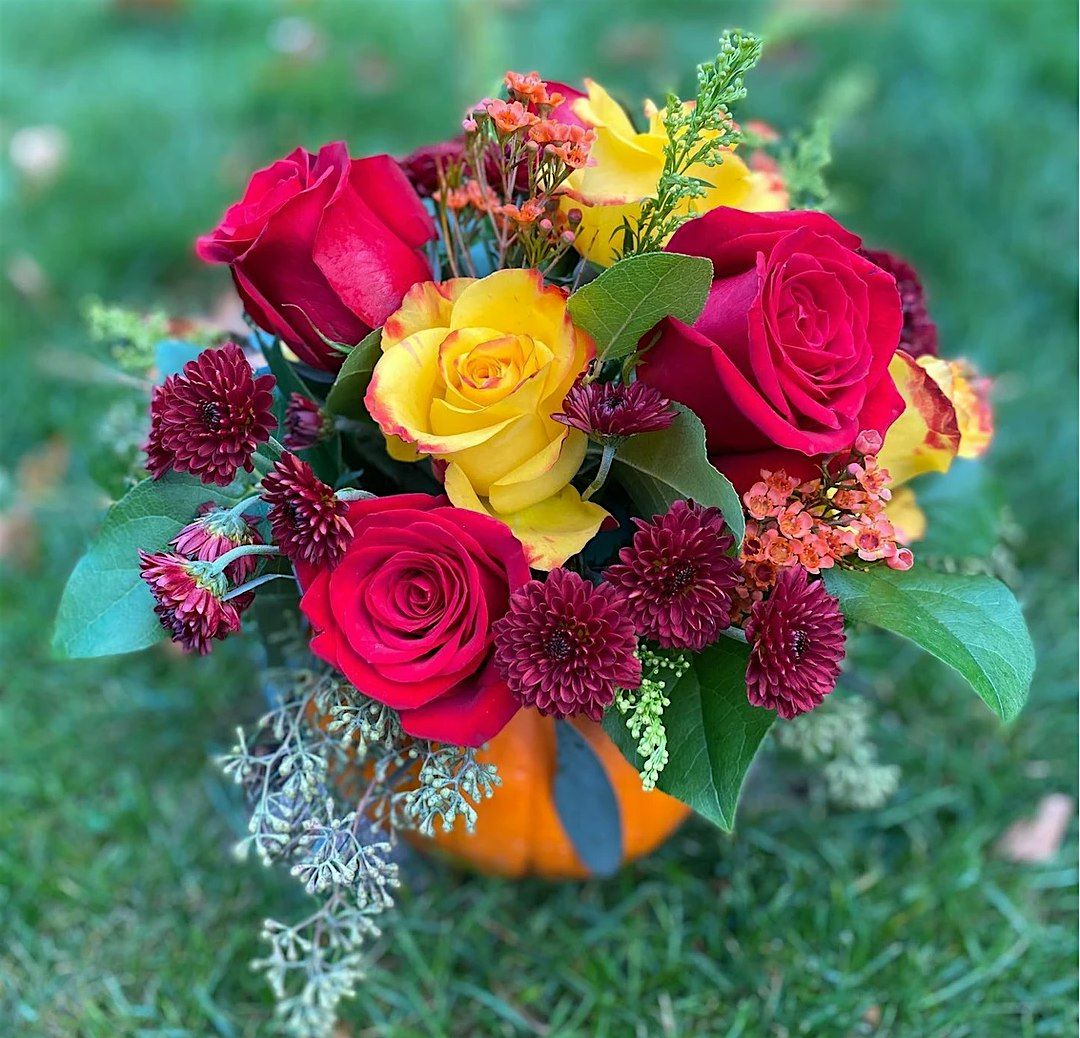 Blooming Pumpkin Floral Design Class at The Flourish Studio (10\/19)