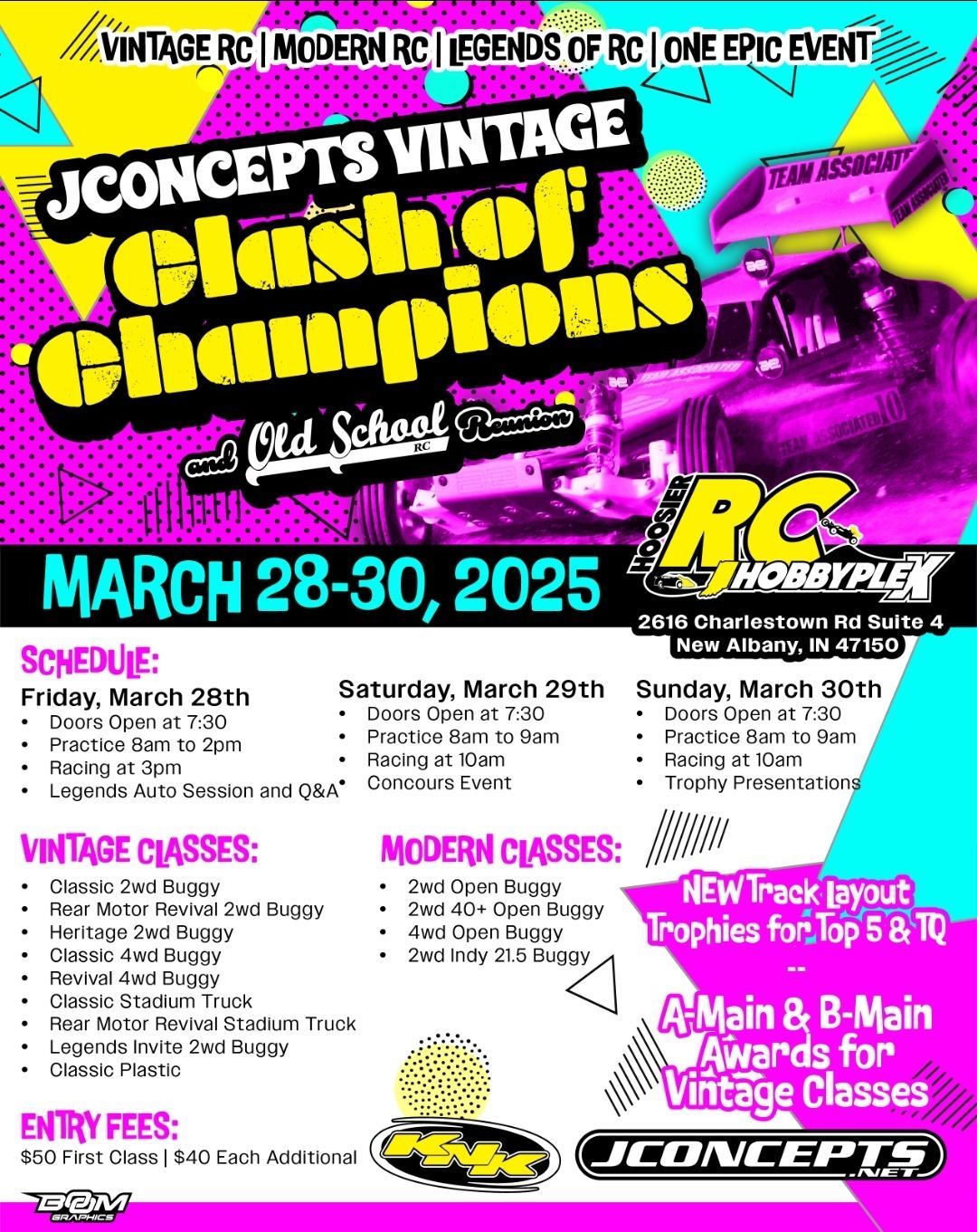 JConcepts Vintage Clash of Champions & Old School RC Reunion