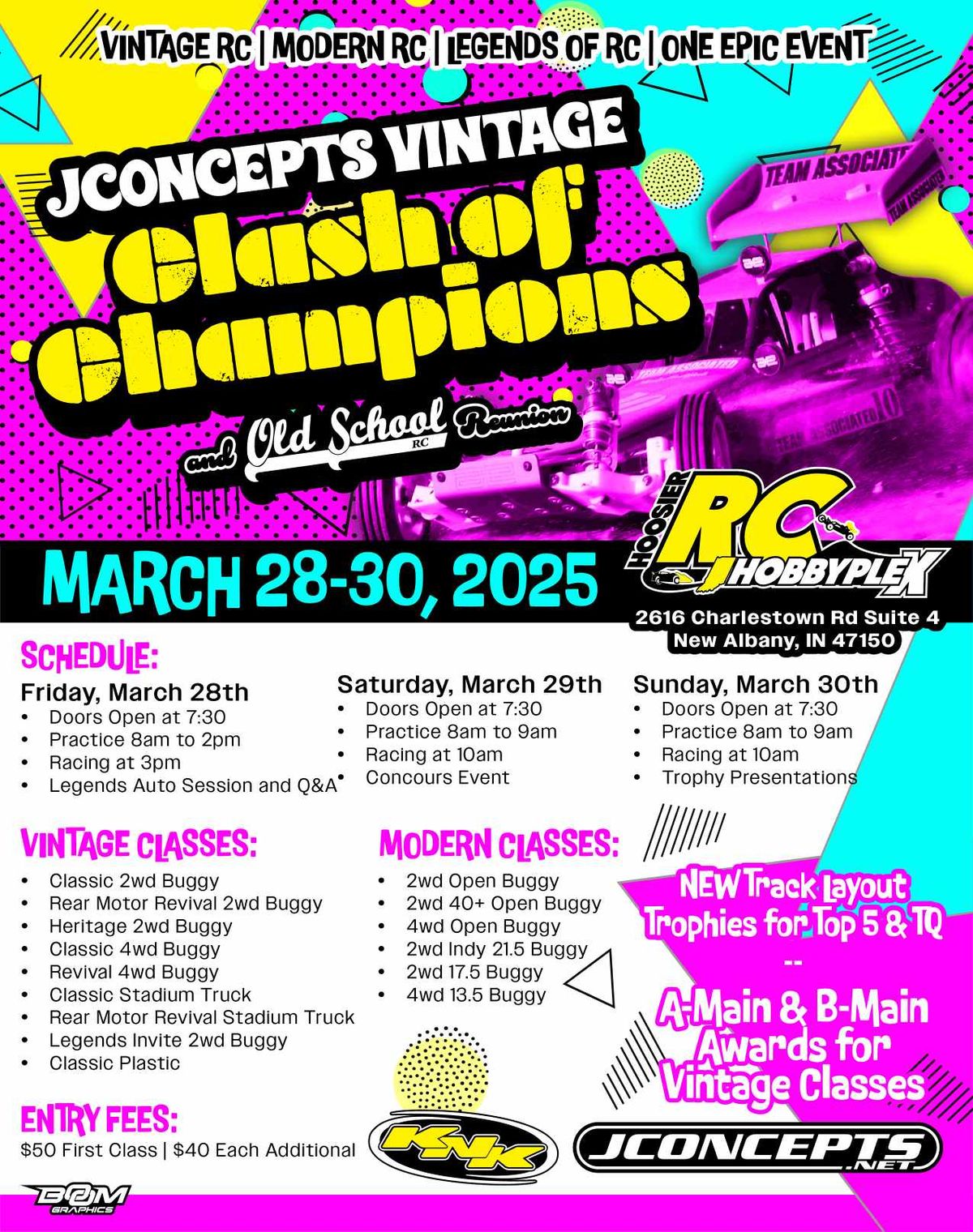 JConcepts Vintage Clash of Champions & Old School RC Reunion