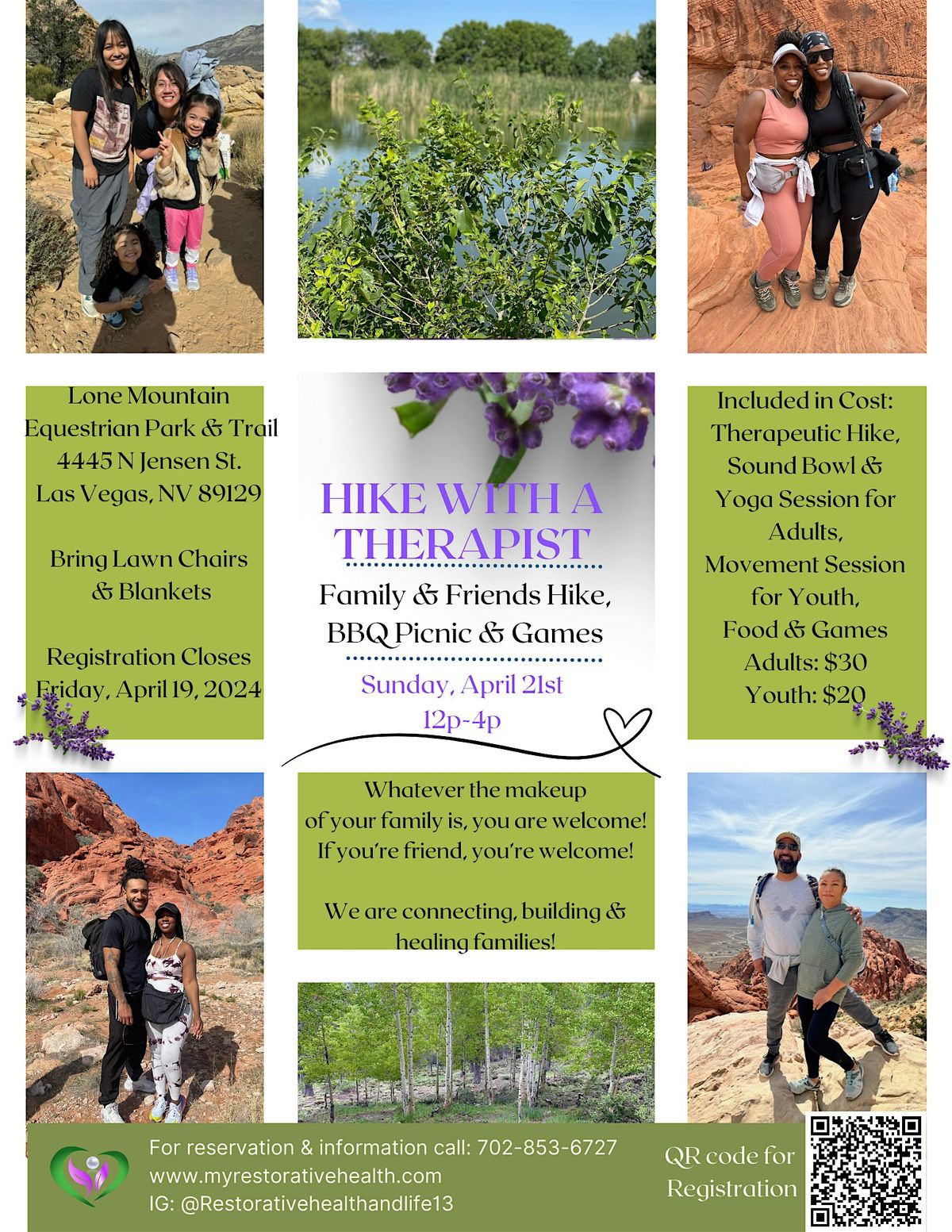 Hike with a Therapist: Family & Friend Hike, BBQ Picnic & Games