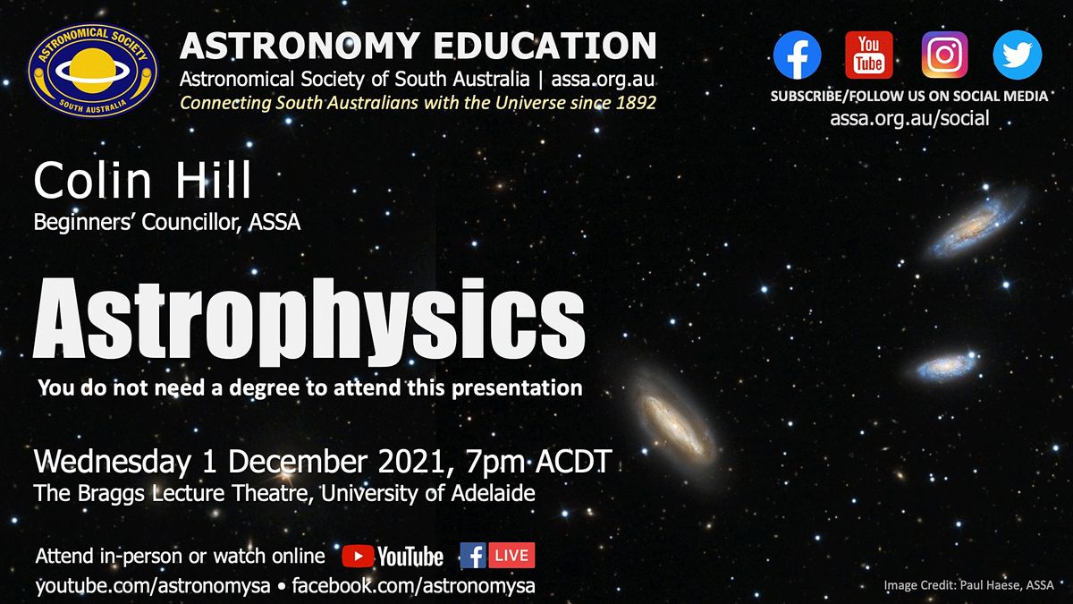Astrophysics | Astronomy Education by Colin Hill, ASSA