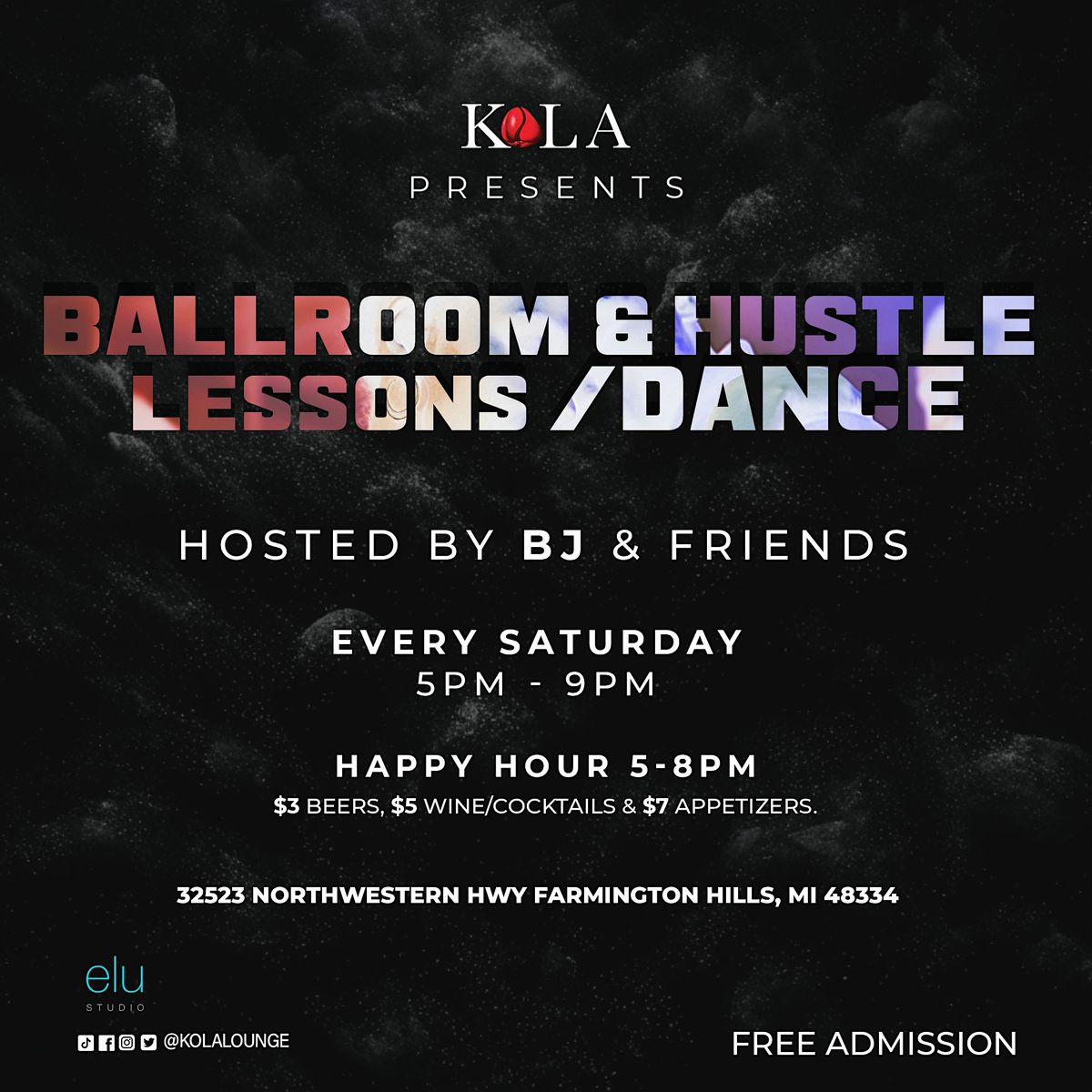 Ballroom & Hustle Lessons\/Dance