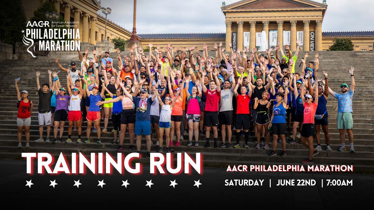 AACR Philadelphia Marathon Kick-Off Training Run
