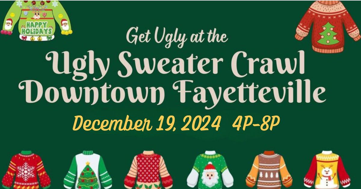 Ugly Sweater Crawl Downtown Fayetteville