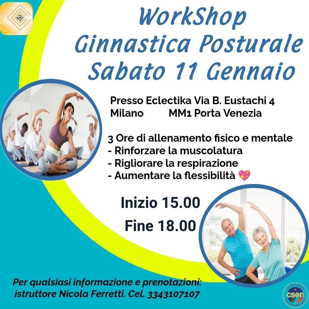 Workshop di Ginnastica Posturale & Mindfulness 