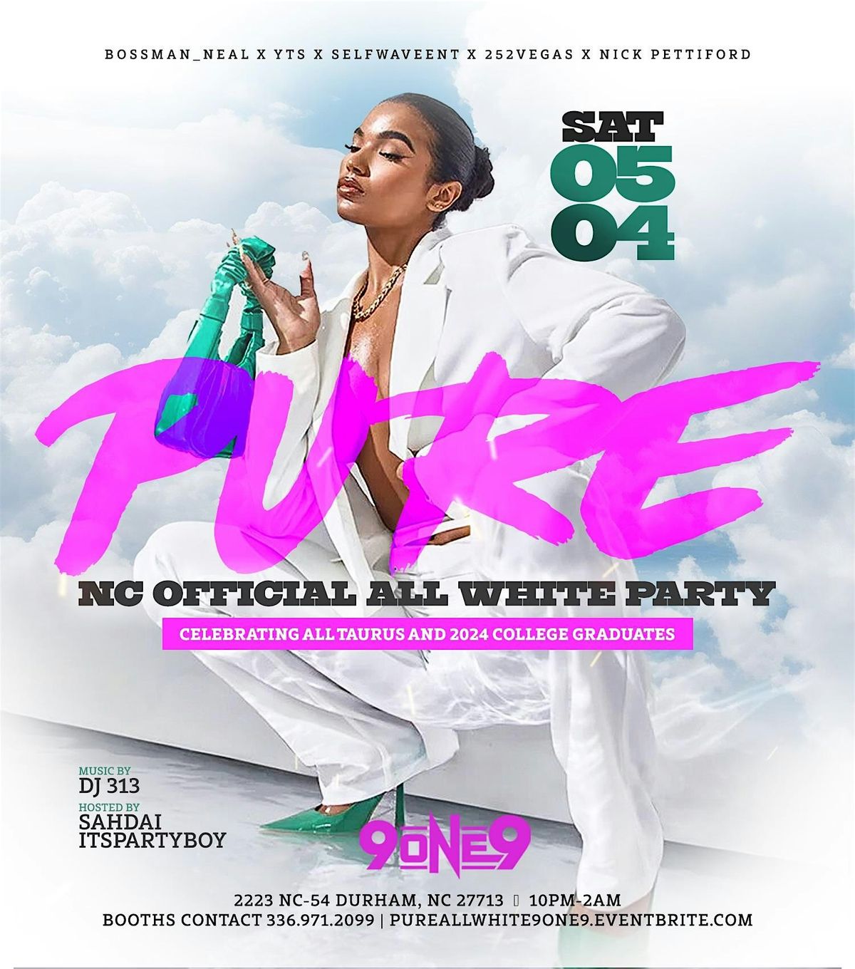 PURE: NC OFFICIAL ALL WHITE PARTY