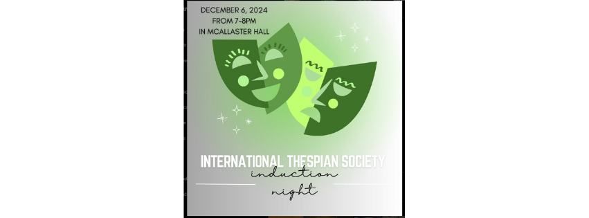 Maskers' International Thespian Society Induction Night 