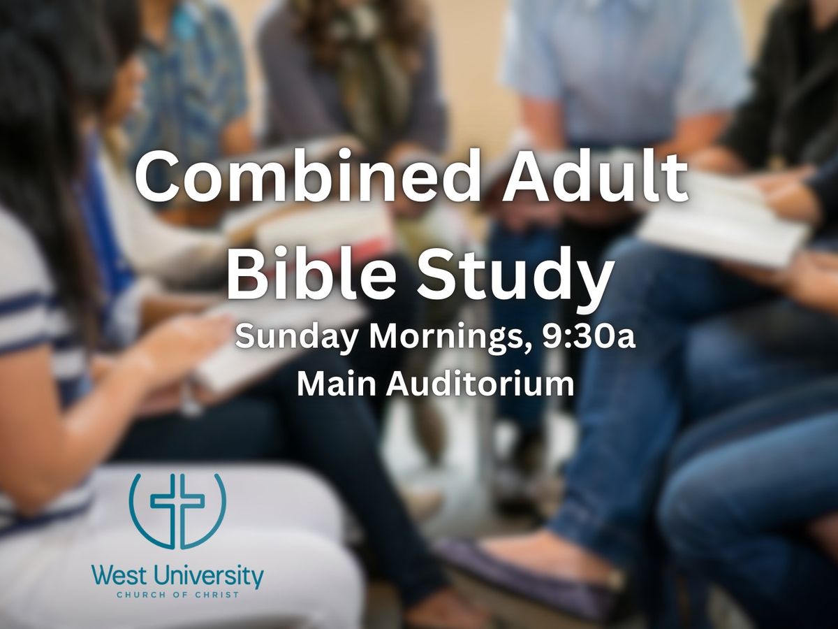 Combined Adult Bible Study