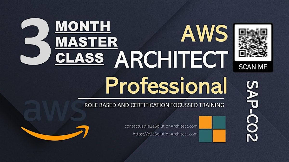 AWS Architect Professional Masterclass 3 Months