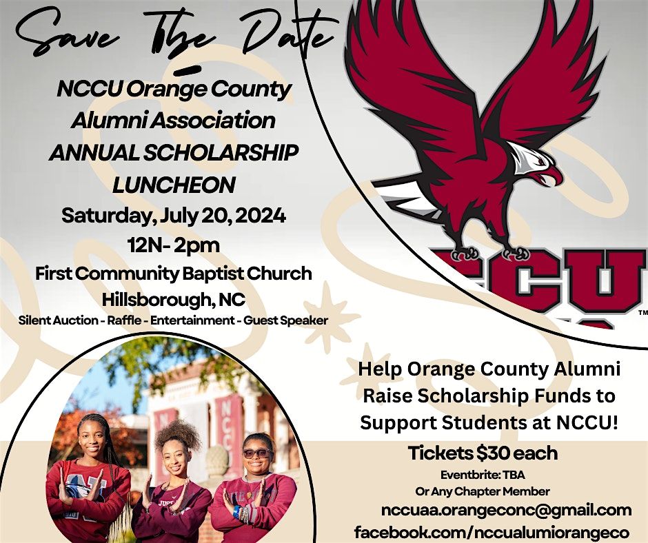 NCCUAA Orange County Annual Scholarship Luncheon