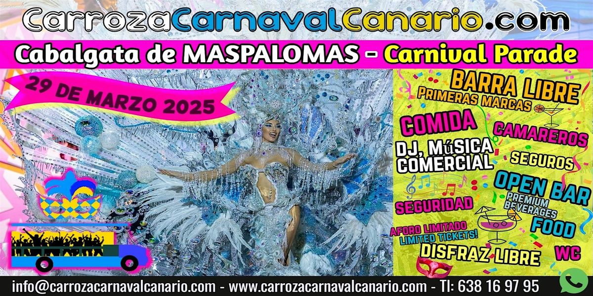 Entradas Carroza Carnaval de Maspalomas 2025