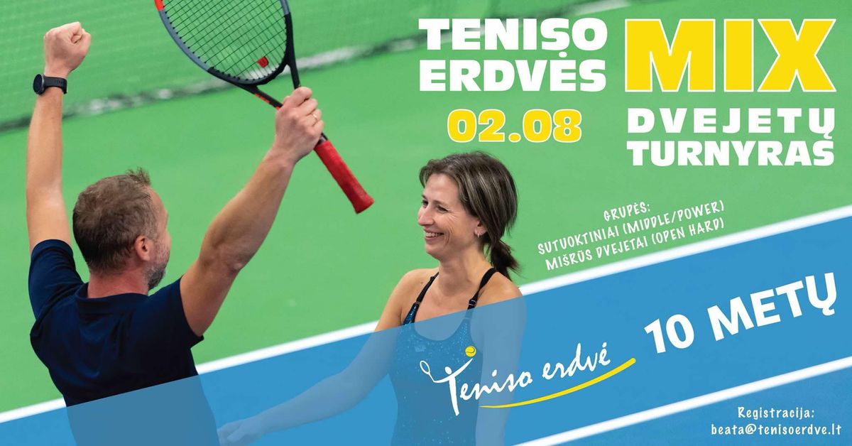 Teniso erdv\u0117s mix dvejet\u0173 turnyras