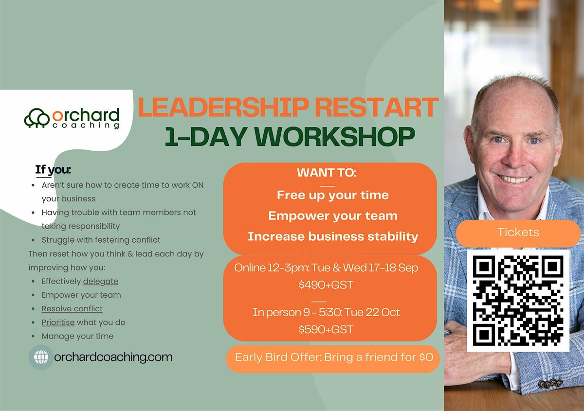 LEADERSHIP RESTART WORKSHOP (In-person)