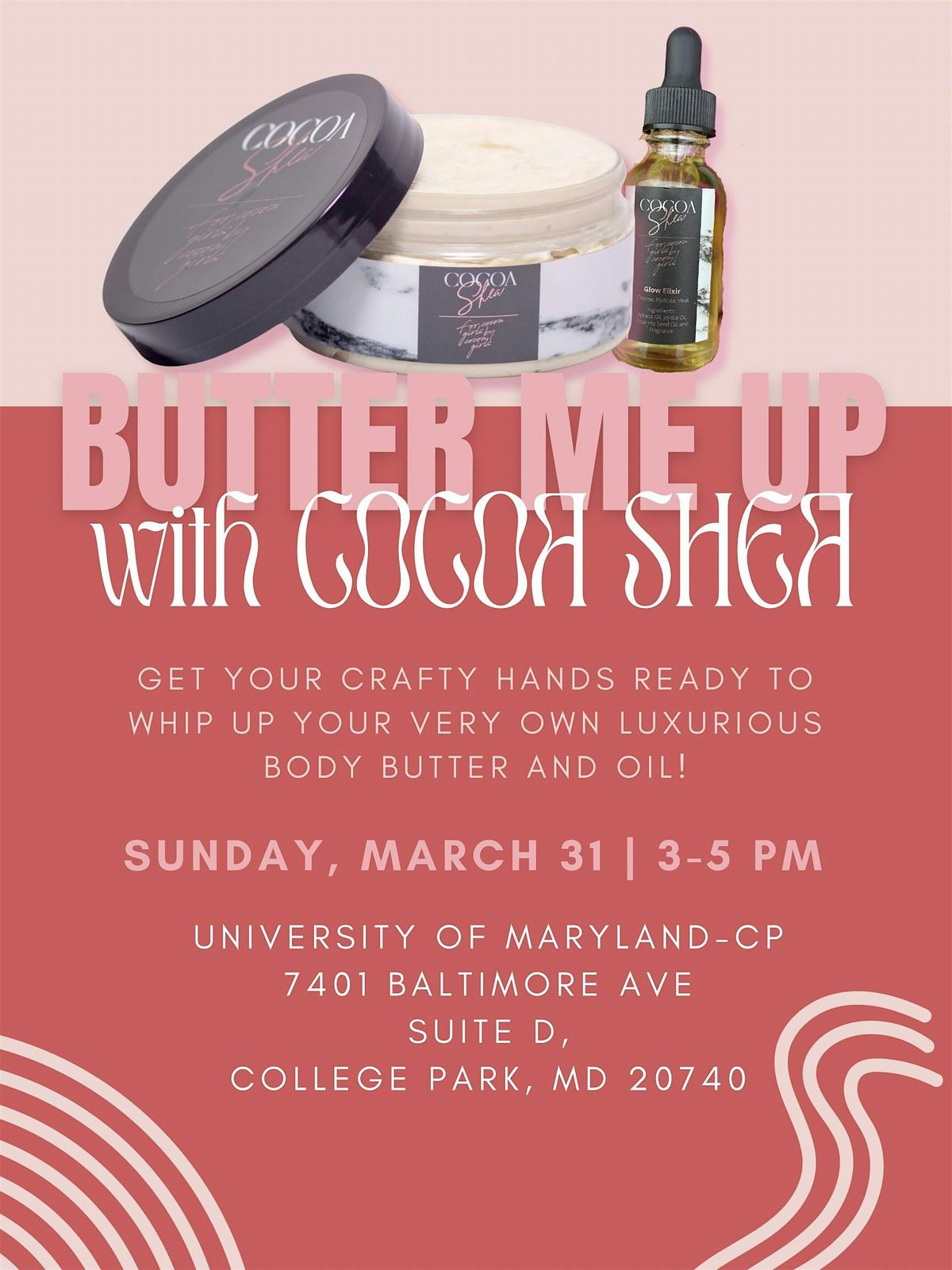 SIP & MAKE : Butter Me Up - DIY Body Butter + Oil w\/ CocoaShea