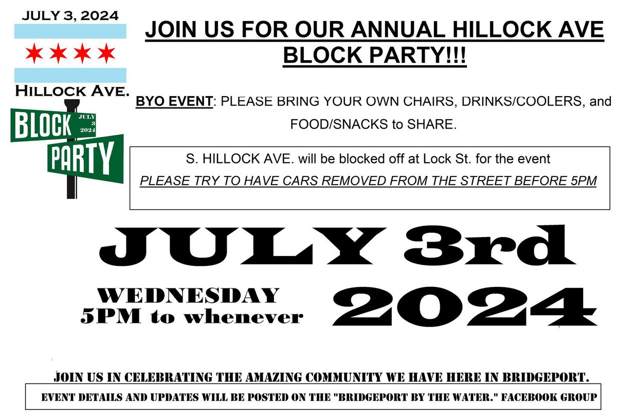 Annual Hillock Ave. Block Party