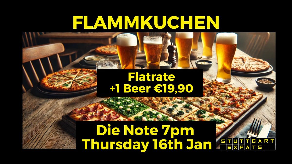 All You Can Eat Flammkuchen + 1 Beer = \u20ac19,90