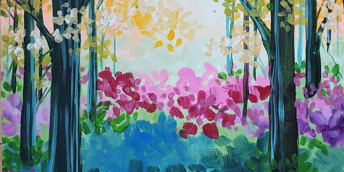 Wild Flower Forest - Paint and Sip by Classpop!\u2122