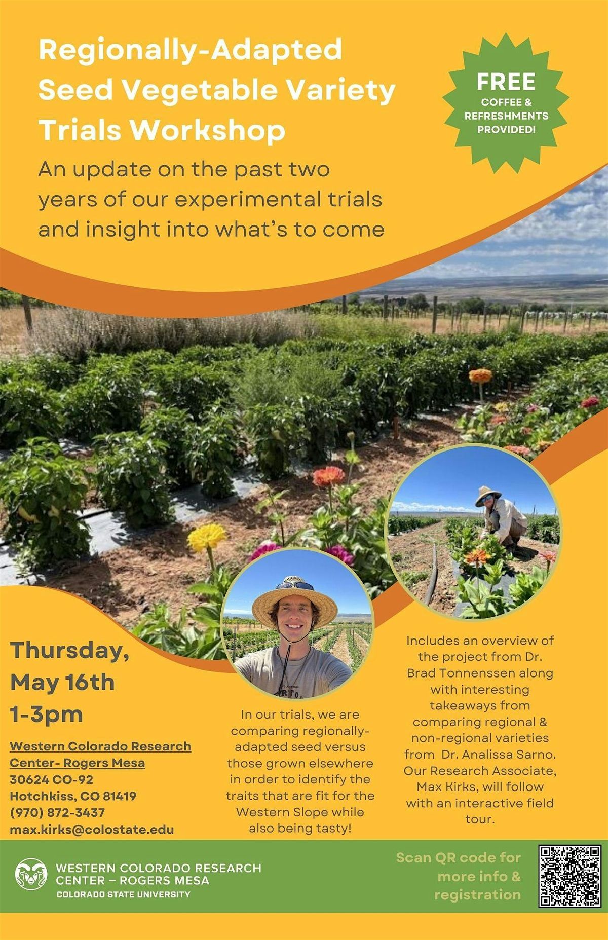 Two Years of Regionally-Adapted Seed Variety Trials Workshop