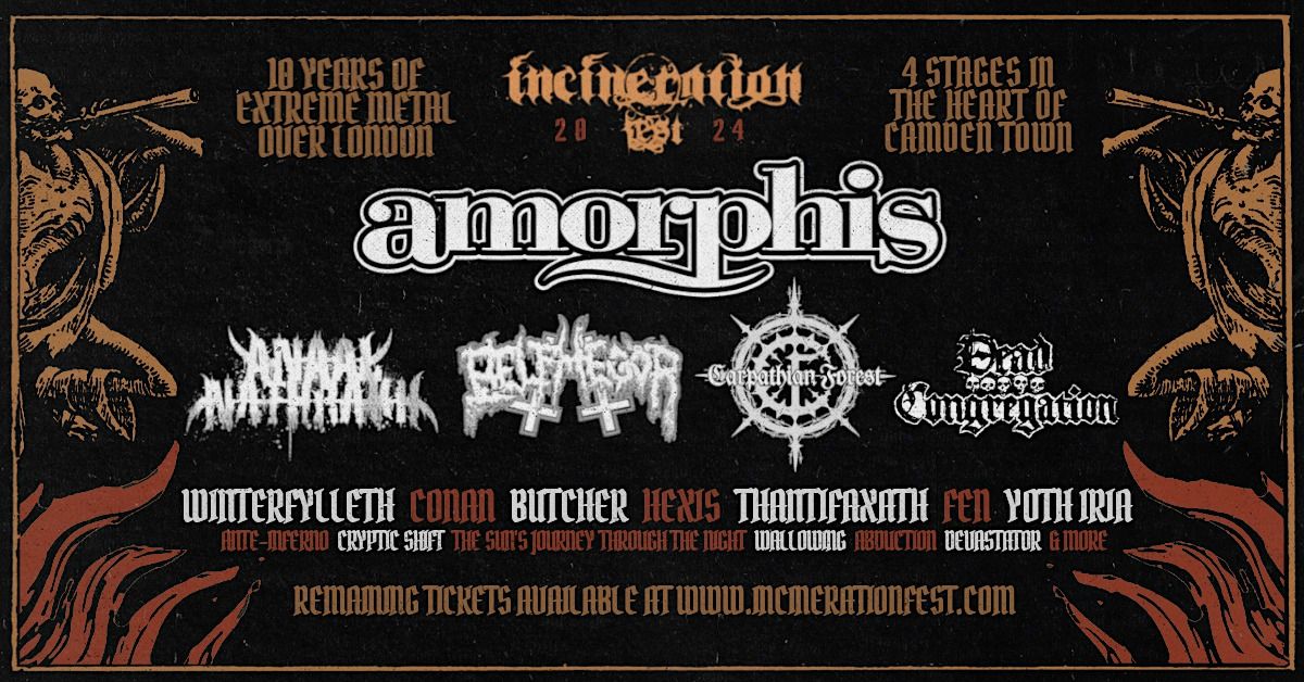 INCINERATION FEST 2024 - 10 Year Anniversary feat AMORPHIS, ANAAL NATHRAKH, BELPHEGOR & more