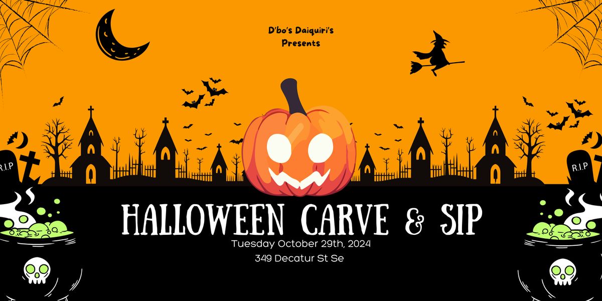 D'bo's Daiquiri's Presents Halloween Carve and Sip