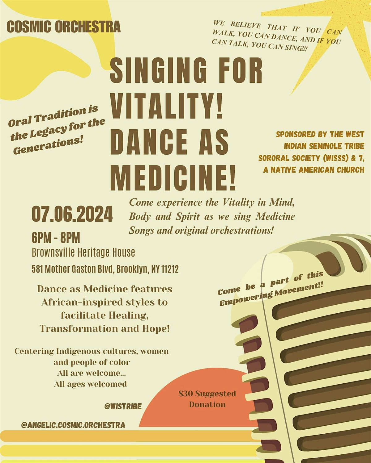 Singing for Vitality and Dance as Medicine