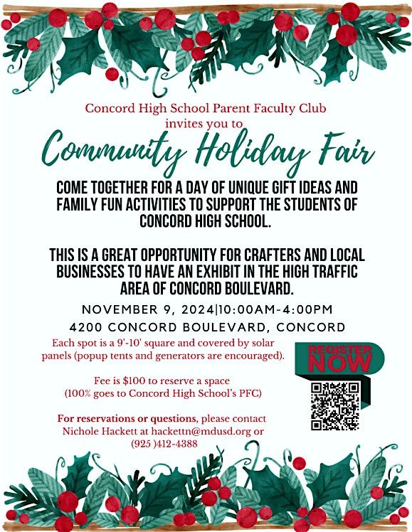 Concord High School Holiday Community Fair