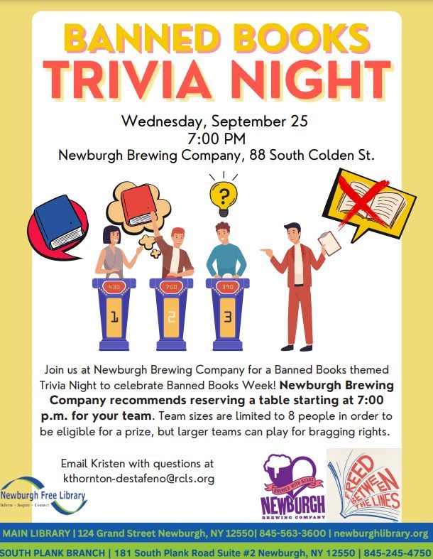 Newburgh Free Library Presents: Banned Books Trivia Night!