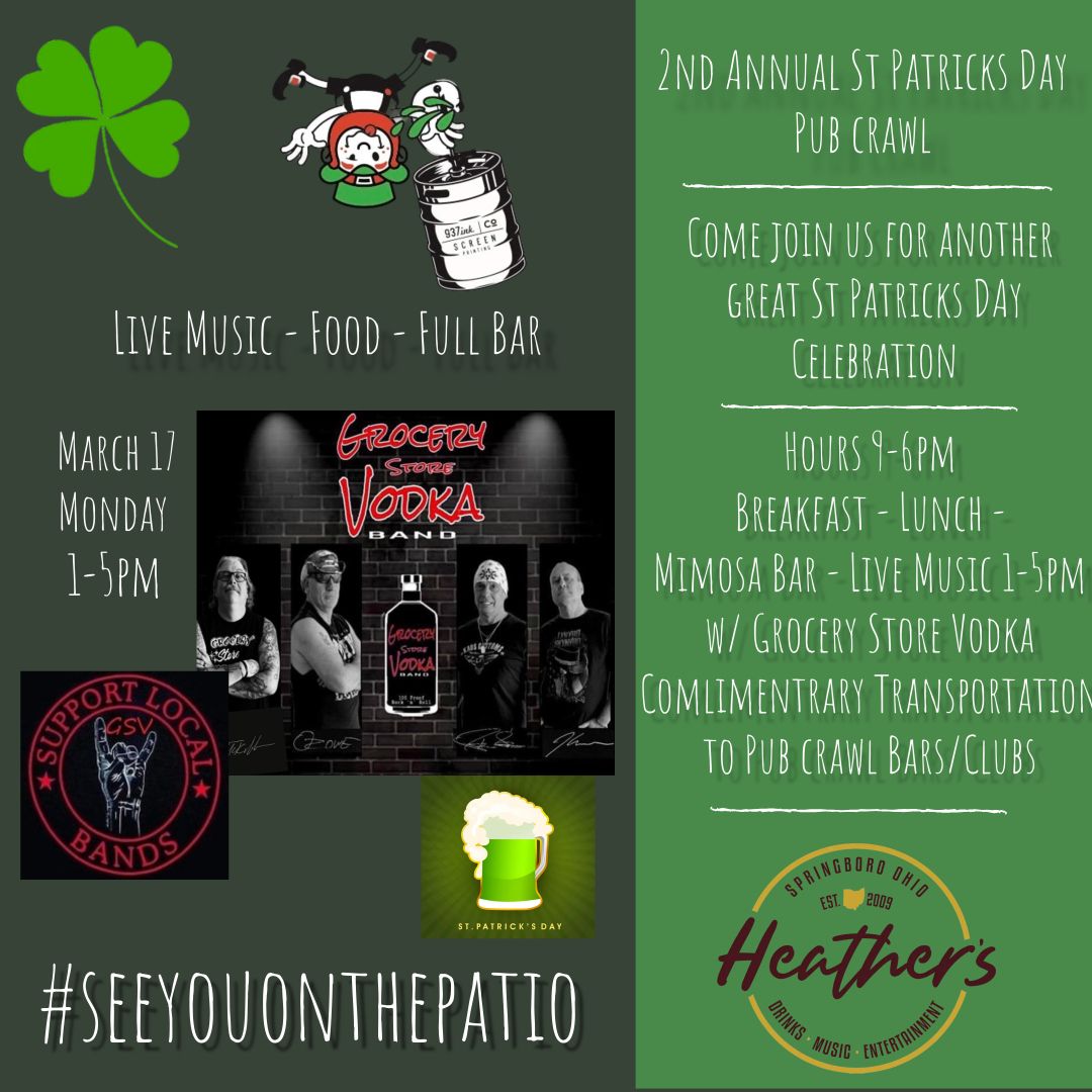 The 2nd Annual St Patrick's Day Pub Crawl 