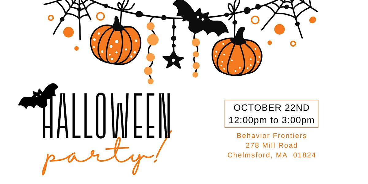 SensoryFriendly Halloween Party in Chelmsford!, Behavior Frontiers