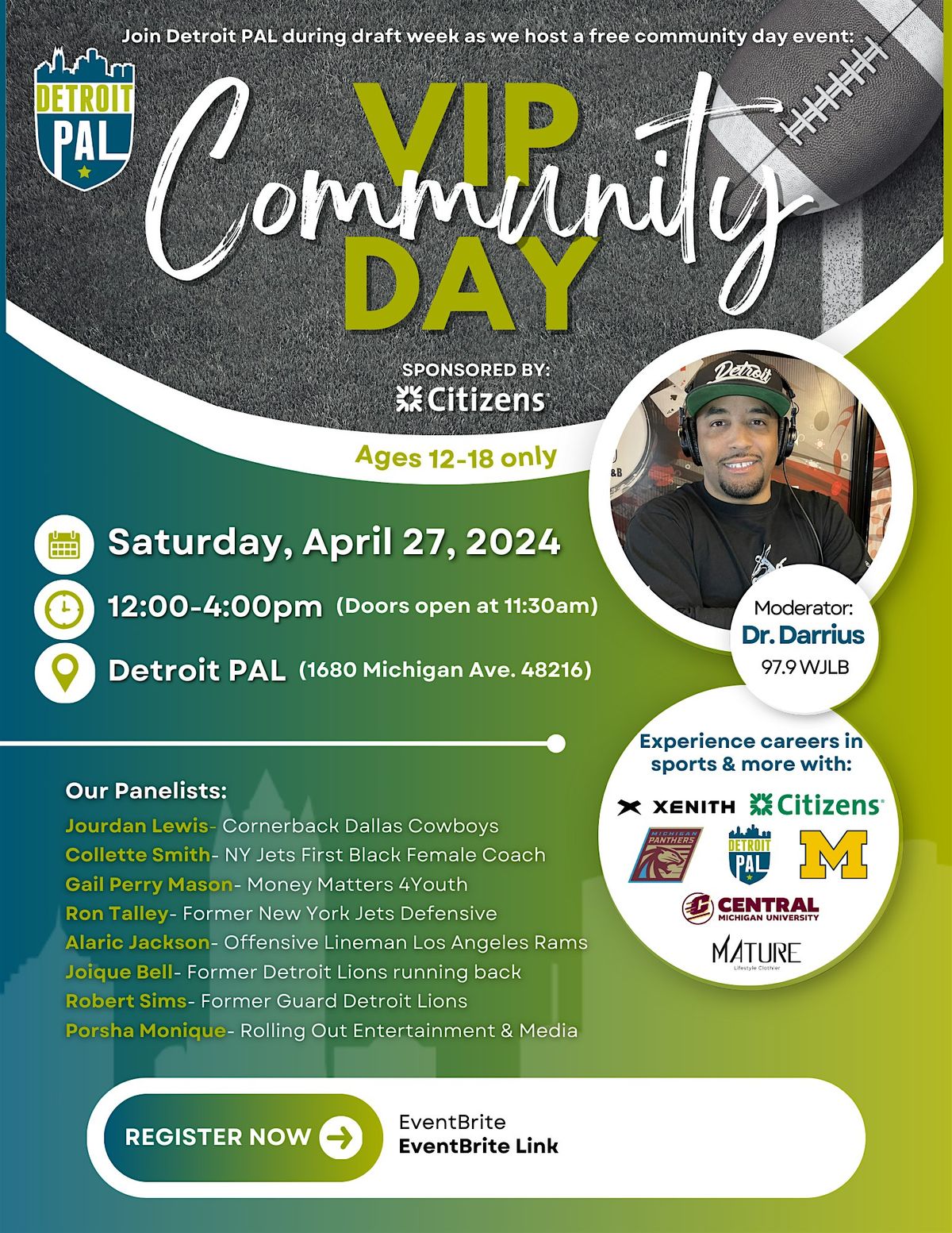 Detroit PAL VIP Community Day Sponsored by Citizens Bank