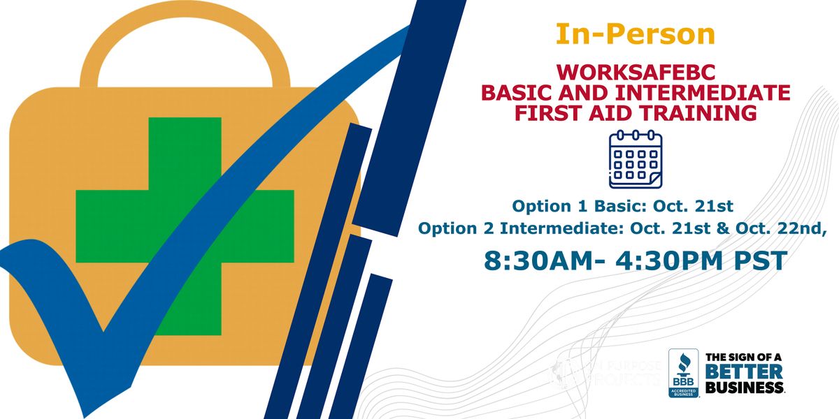 WorksafeBC  First Aid Training with Be- Prepared (1 or 2 day)