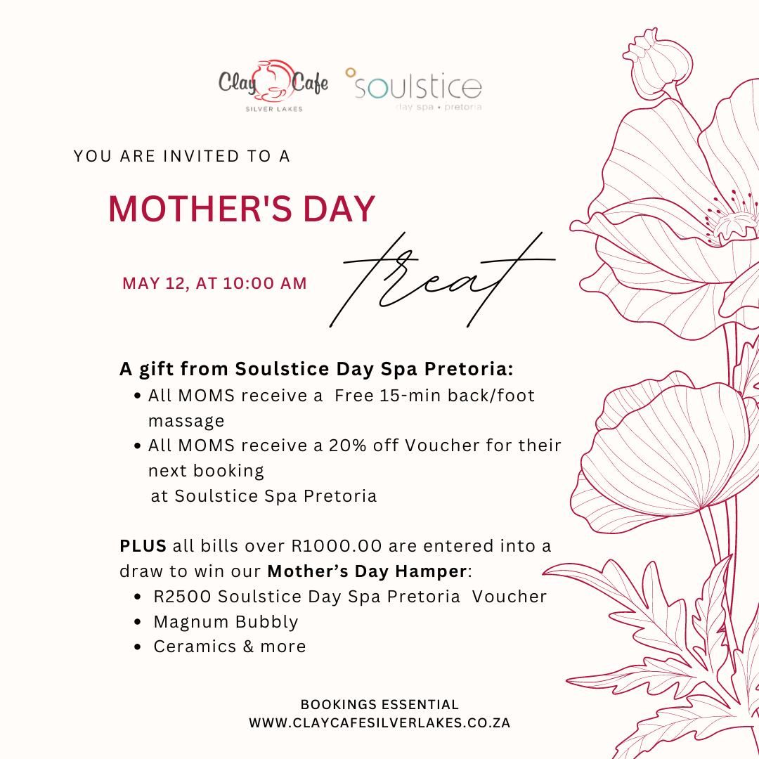 Celebrate Mother's Day at Clay Caf\u00e9 Silver Lakes