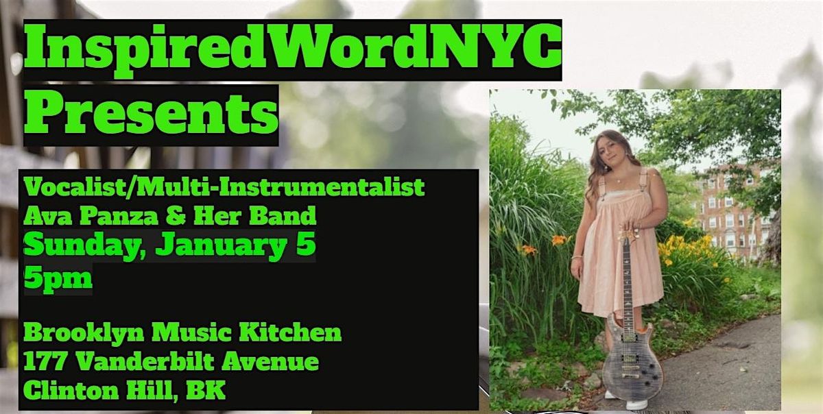 InspiredWordNYC Presents Vocalist Ava Panza & Her Band at BMK