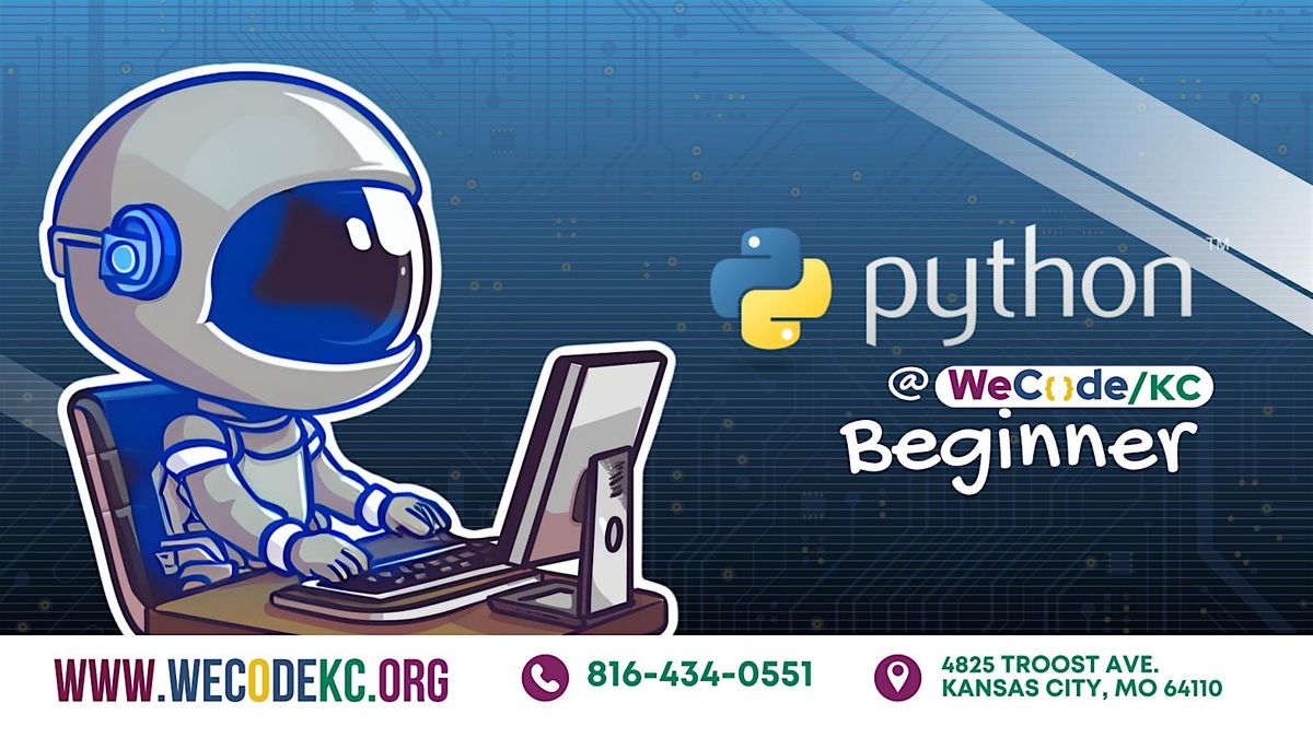 WeCodeKC's Beginning Python Class (all ages)