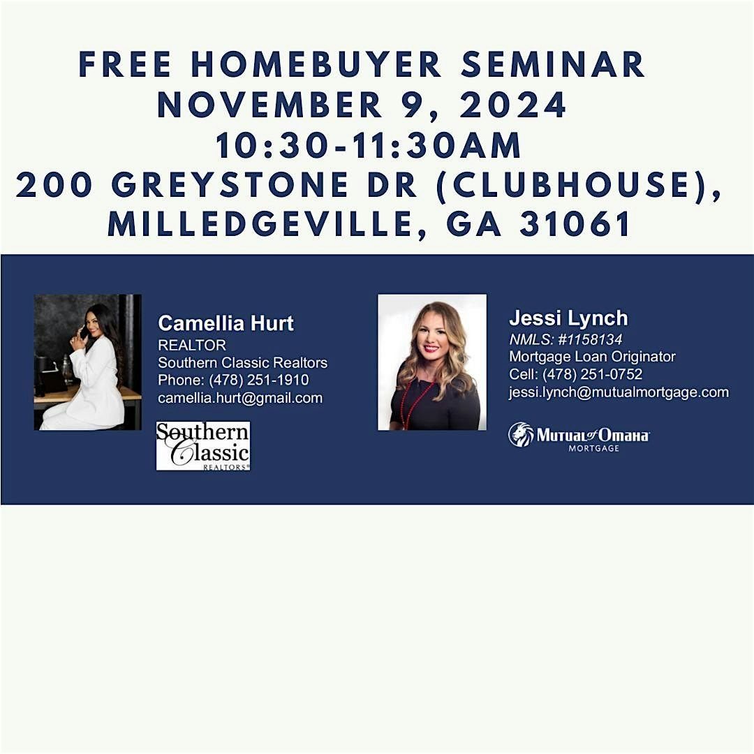 Free Milledgeville Homebuyer Seminar