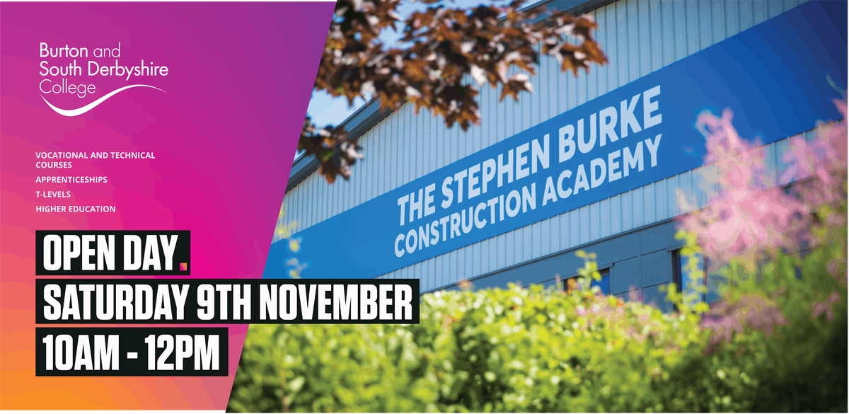 Stephen Burke Construction Academy Open Day- Saturday 9th November