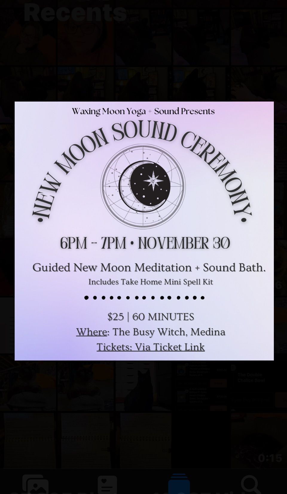 New Moon Sound Ceremony