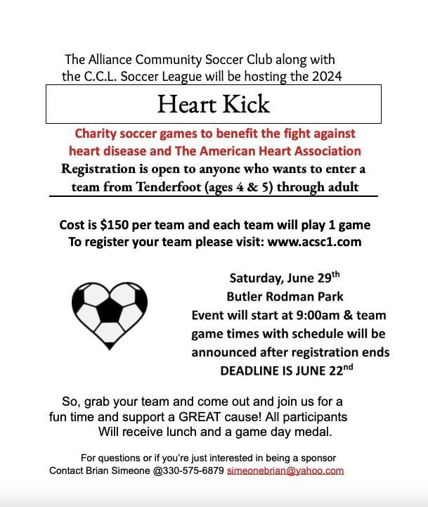 Heart Kick Charity Soccer Games