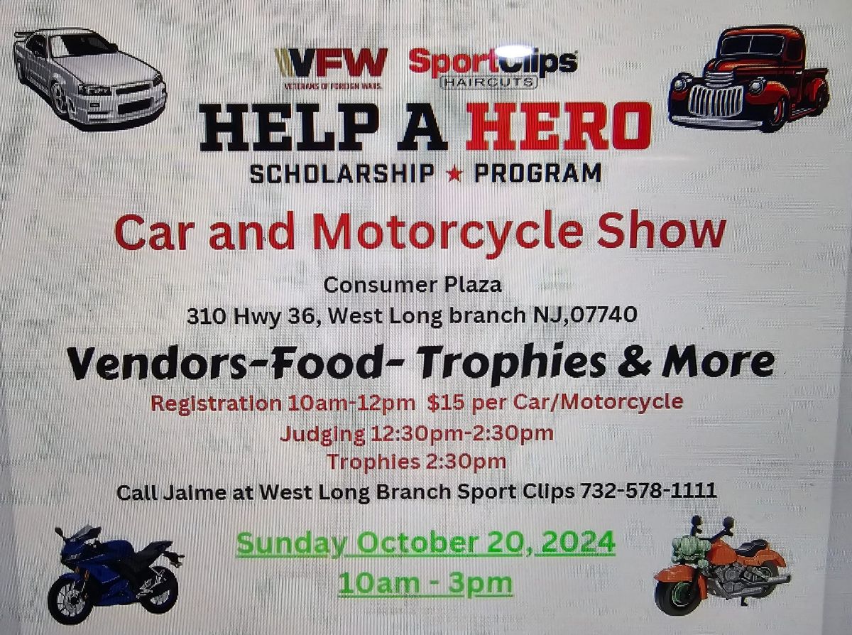 Sport Clips car and motorcycle show